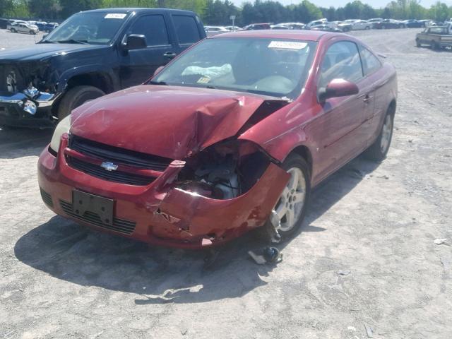 1G1AL18FX87121902 - 2008 CHEVROLET COBALT LT MAROON photo 2