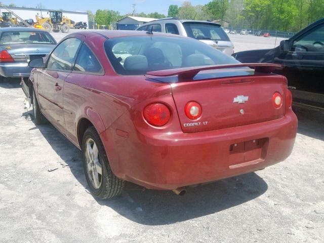 1G1AL18FX87121902 - 2008 CHEVROLET COBALT LT MAROON photo 3