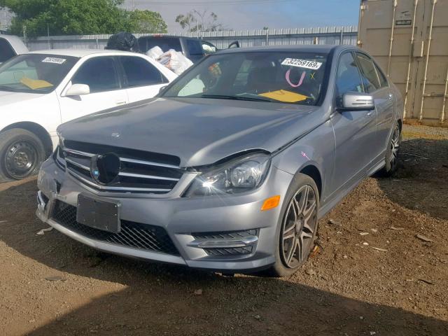 WDDGF4HB6EG224534 - 2014 MERCEDES-BENZ C 250 CHARCOAL photo 2