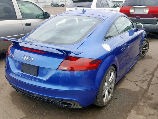 TRUB3AFK5C1901223 - 2012 AUDI TT RS PRES BLUE photo 4