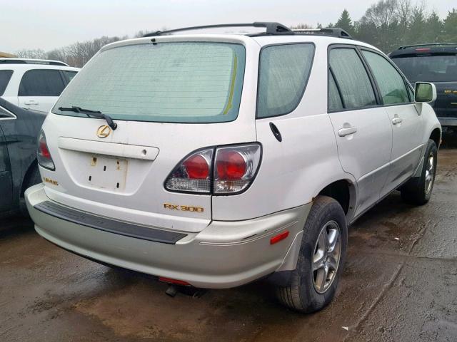 JTJHF10U010214608 - 2001 LEXUS RX 300 WHITE photo 4