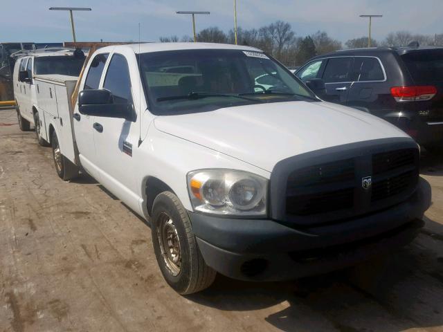 3D7KR28A58G199325 - 2008 DODGE RAM 2500 S WHITE photo 1