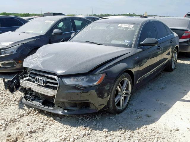 WAUBGAFC7CN006300 - 2012 AUDI A6 BLACK photo 2