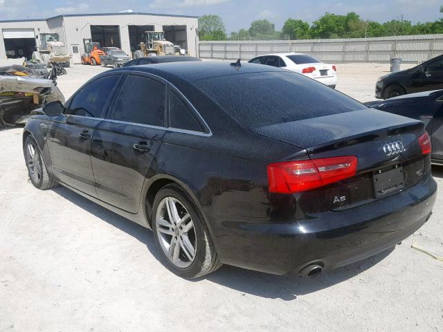 WAUBGAFC7CN006300 - 2012 AUDI A6 BLACK photo 3