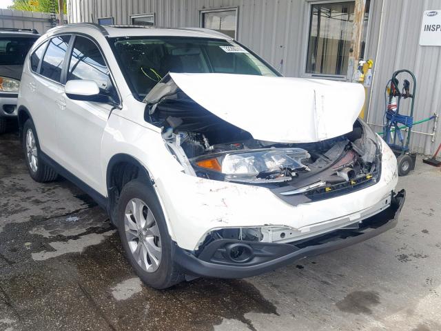 5J6RM3H70EL039637 - 2014 HONDA CR-V EXL WHITE photo 1