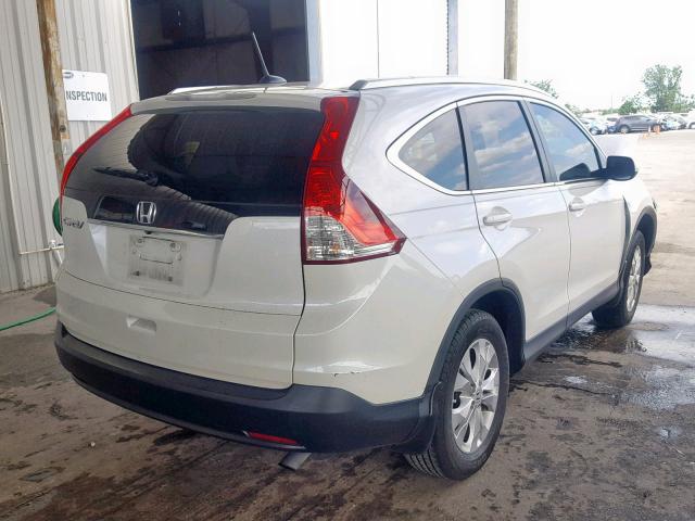 5J6RM3H70EL039637 - 2014 HONDA CR-V EXL WHITE photo 4