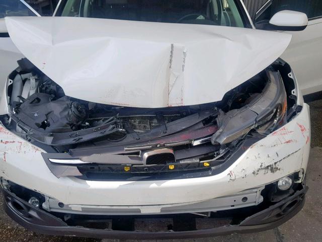 5J6RM3H70EL039637 - 2014 HONDA CR-V EXL WHITE photo 7