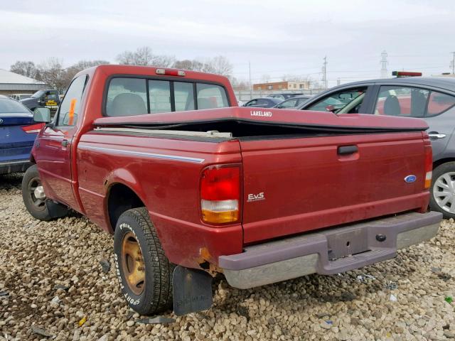 1FTCR10A6VPB19302 - 1997 FORD RANGER RED photo 3