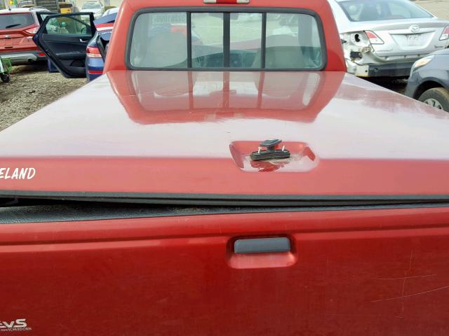 1FTCR10A6VPB19302 - 1997 FORD RANGER RED photo 6