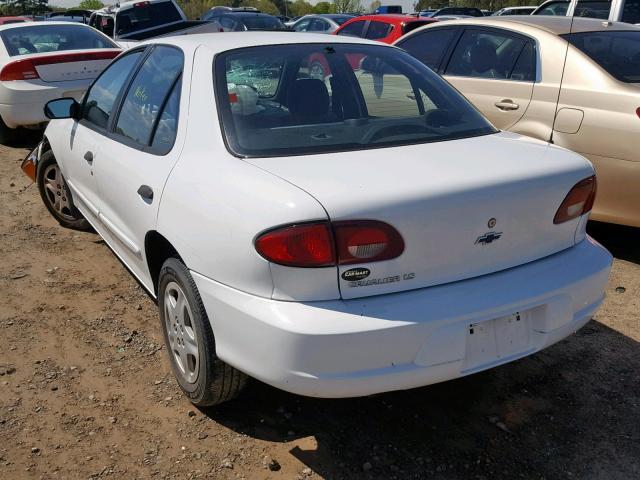 1G1JF5247Y7261802 - 2000 CHEVROLET CAVALIER L WHITE photo 3