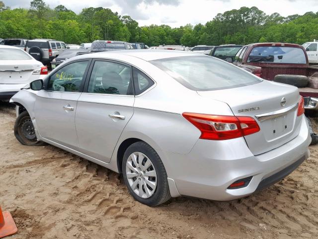 3N1AB7AP5GY228162 - 2016 NISSAN SENTRA S SILVER photo 3