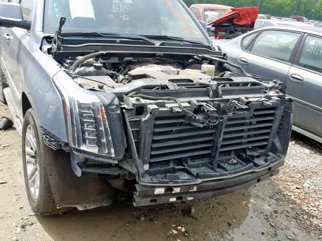 1GYS3LKJ3FR612411 - 2015 CADILLAC ESCALADE BLUE photo 9