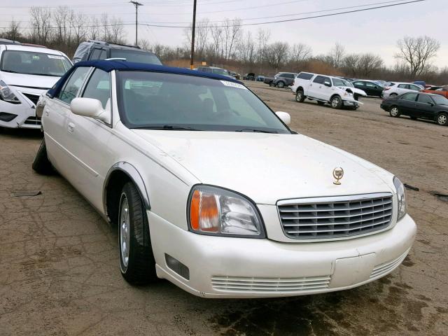 1G6KD54Y02U203740 - 2002 CADILLAC DEVILLE WHITE photo 1