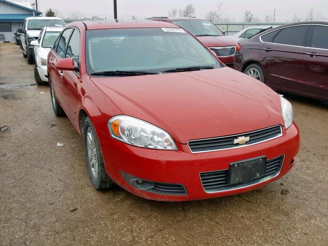 2G1WU58R979261571 - 2007 CHEVROLET IMPALA LTZ RED photo 1