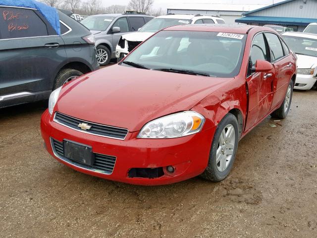 2G1WU58R979261571 - 2007 CHEVROLET IMPALA LTZ RED photo 2