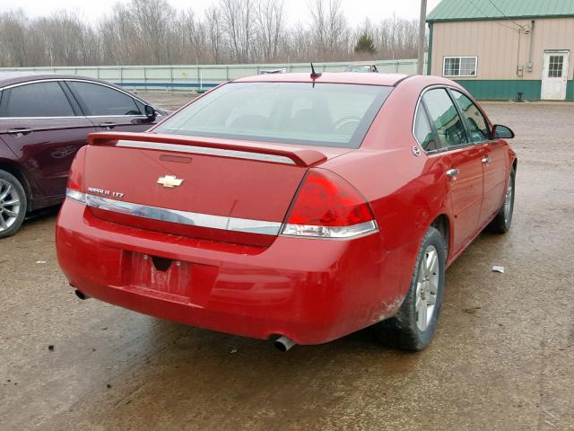 2G1WU58R979261571 - 2007 CHEVROLET IMPALA LTZ RED photo 4