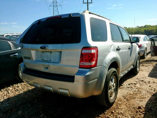 1FMCU0D7XAKA09654 - 2010 FORD ESCAPE XLT SILVER photo 4