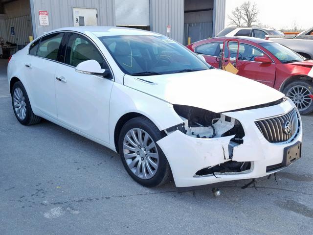 2G4GS5EV6D9183552 - 2013 BUICK REGAL PREM WHITE photo 1