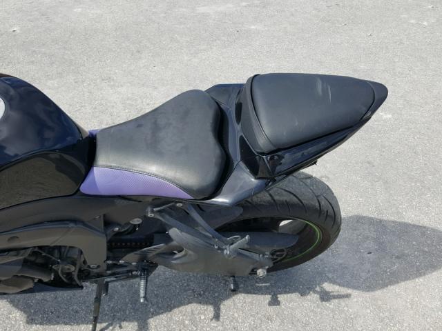 JKAZX4R1X9A005553 - 2009 KAWASAKI ZX600 R BLACK photo 6