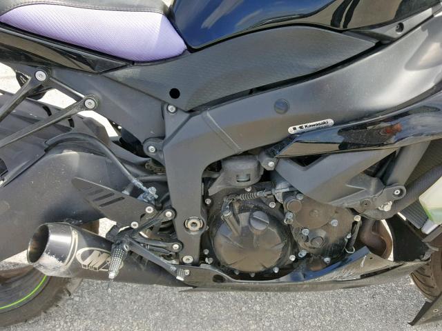 JKAZX4R1X9A005553 - 2009 KAWASAKI ZX600 R BLACK photo 7