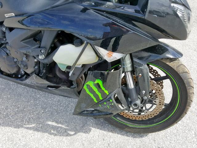 JKAZX4R1X9A005553 - 2009 KAWASAKI ZX600 R BLACK photo 9