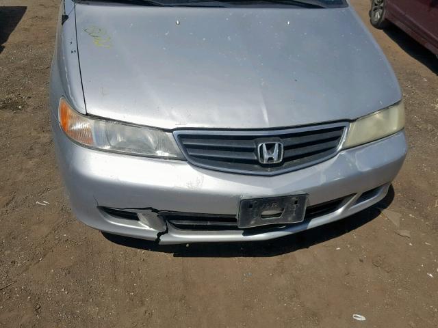 2HKRL18922H564360 - 2002 HONDA ODYSSEY EX SILVER photo 9