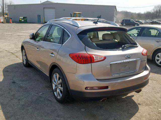 JNKAJ09F28M360978 - 2008 INFINITI EX35 BASE GOLD photo 3