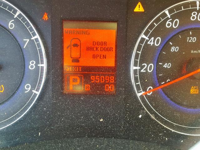 JNKAJ09F28M360978 - 2008 INFINITI EX35 BASE GOLD photo 8