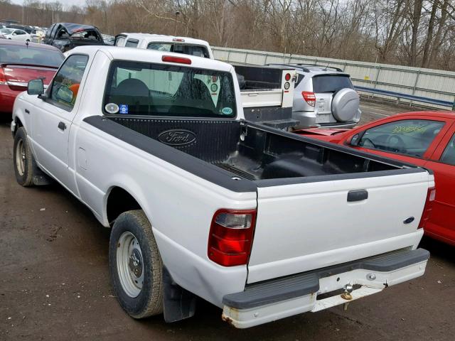 1FTYR10U33PA20885 - 2003 FORD RANGER WHITE photo 3