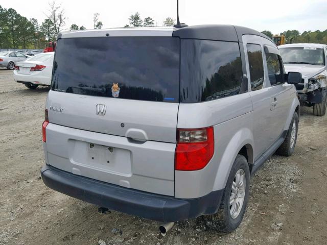 5J6YH28768L018614 - 2008 HONDA ELEMENT EX SILVER photo 4