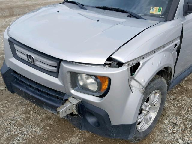 5J6YH28768L018614 - 2008 HONDA ELEMENT EX SILVER photo 9