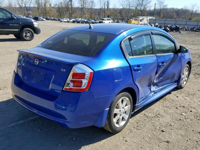 3N1AB6APXBL671567 - 2011 NISSAN SENTRA 2.0 BLUE photo 4