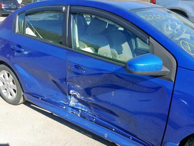 3N1AB6APXBL671567 - 2011 NISSAN SENTRA 2.0 BLUE photo 9