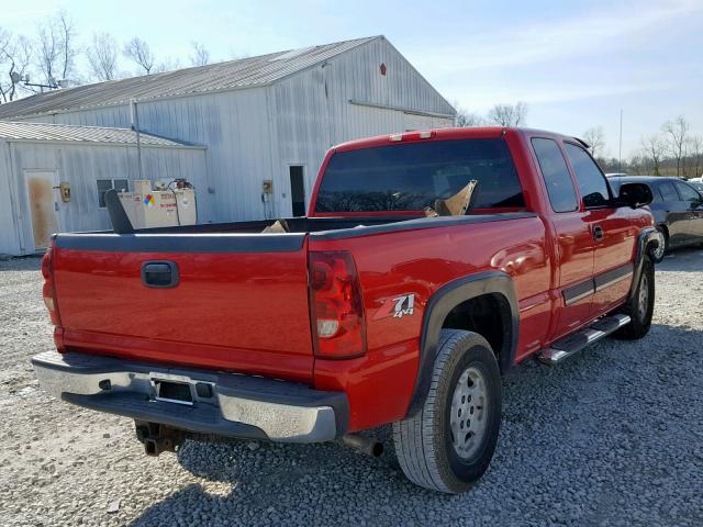 1GCEK19T83Z224006 - 2003 CHEVROLET SILVERADO RED photo 4