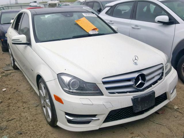 WDDGF4HB5CA597547 - 2012 MERCEDES-BENZ C 250 WHITE photo 1