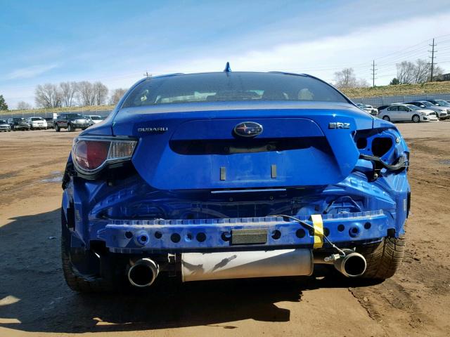 JF1ZCAB1XG9601924 - 2016 SUBARU BRZ 2.0 PR BLUE photo 9