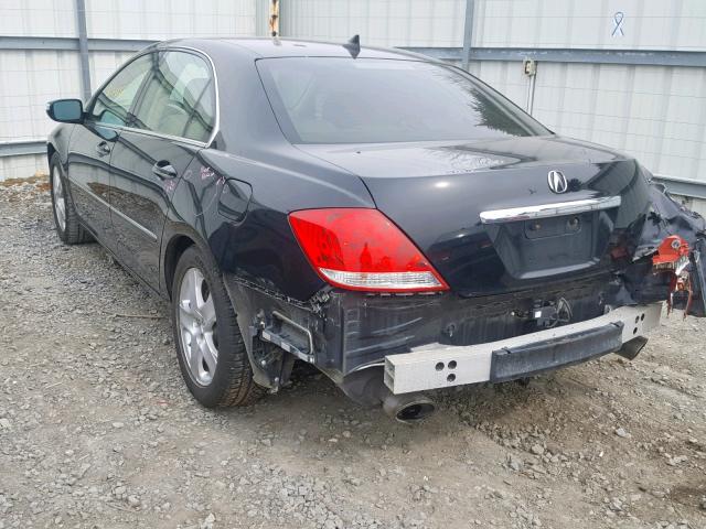 JH4KB16567C004119 - 2007 ACURA RL BLACK photo 3