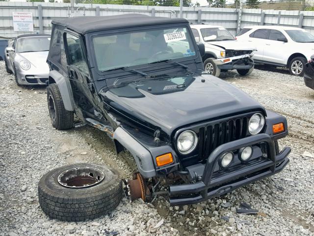 1J4FA49S34P785141 - 2004 JEEP WRANGLER / BLACK photo 1