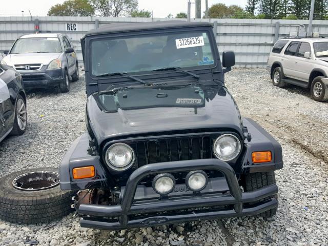 1J4FA49S34P785141 - 2004 JEEP WRANGLER / BLACK photo 9