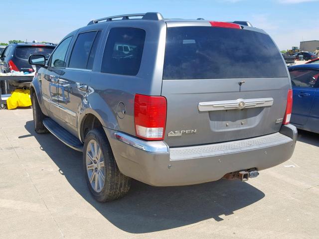 1A8HW58217F504464 - 2007 CHRYSLER ASPEN LIMI GRAY photo 3