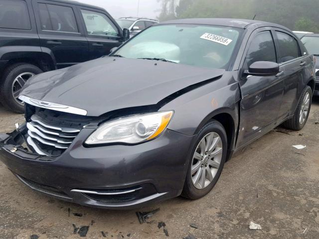 1C3CCBBB8EN185475 - 2014 CHRYSLER 200 TOURIN GRAY photo 2