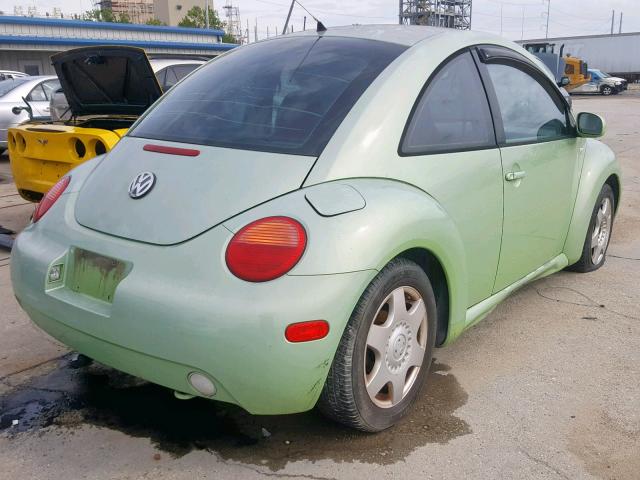 3VWCP21C81M406147 - 2001 VOLKSWAGEN NEW BEETLE მწვანე ფოტო 4