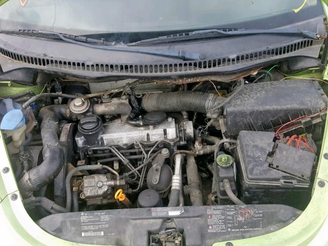 3VWCP21C81M406147 - 2001 VOLKSWAGEN NEW BEETLE მწვანე ფოტო 7