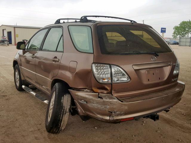 JT6GF10U0X0005478 - 1999 LEXUS RX 300 BROWN photo 3