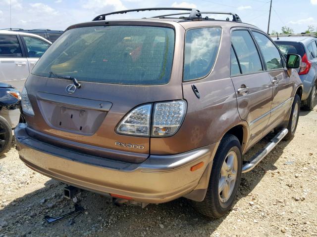 JT6GF10U0X0005478 - 1999 LEXUS RX 300 BROWN photo 4