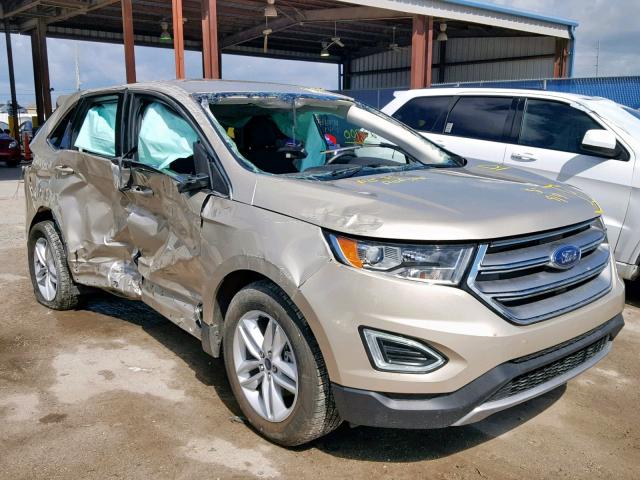 2FMPK3J85HBC41122 - 2017 FORD EDGE SEL BEIGE photo 1