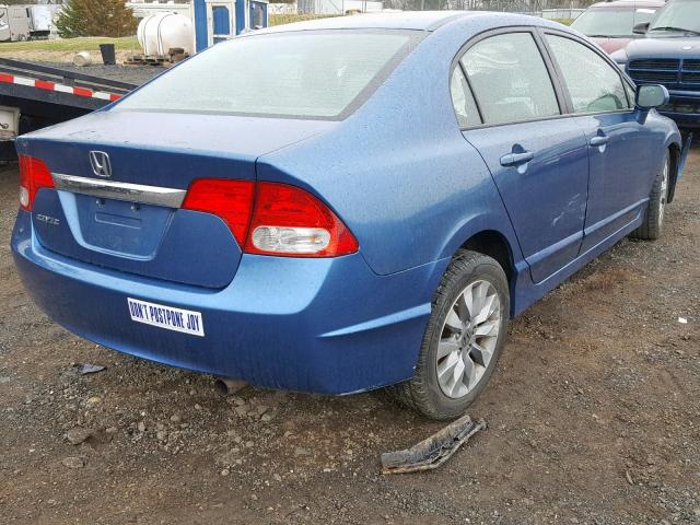 2HGFA1F93AH538158 - 2010 HONDA CIVIC EXL BLUE photo 4