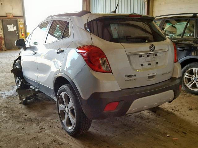 KL4CJASBXEB662057 - 2014 BUICK ENCORE SILVER photo 3