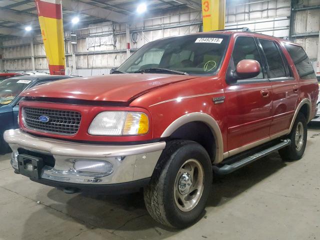 1FMFU18L0VLB51179 - 1997 FORD EXPEDITION RED photo 2