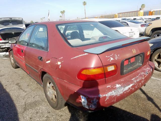 JHMEG8644SS013401 - 1995 HONDA CIVIC DX  photo 3